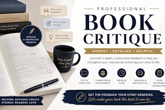 professional manuscript feedback critique