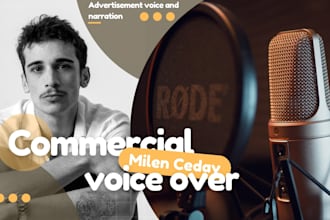 do turkish male voice over for your commercial or advertisement
