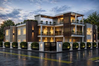 design 3d architectural models renderings for interiors and exteriors
