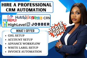 setup hubspot crm zoho consultant ai real estate jobber rei reply ghl onboarding