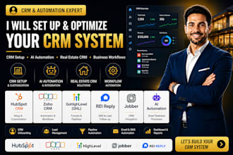 setup hubspot crm zoho consultant ai real estate jobber rei reply ghl onboarding