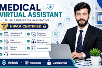 provide medical virtual assistant and admin support