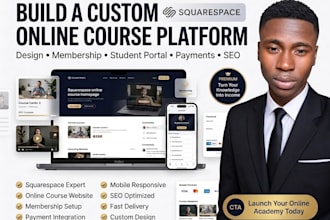 build a custom squarespace online course platform for your niche