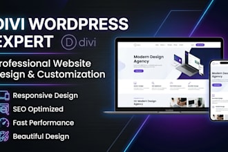 create responsive wordpress website design, blog or website developmen