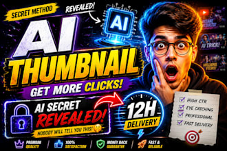 design viral ai youtube thumbnail in 24 hours