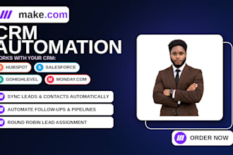 setup make com automation, make com API, zapier, ghl crm, n8n and ai automation