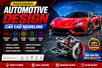 automotive design car modeling  vehicle cad design and solidworks modeling