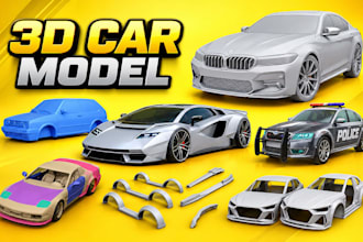 3d car model car design car body kit automotive cad design for 3d printing
