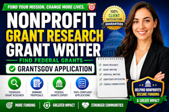 nonprofit grant research grant writer find federal grants grantsgov application