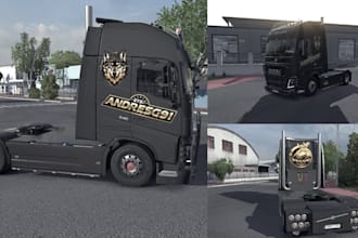 create ets 2 and ats skin and trucks, ets trailer, ats map