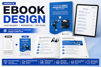 design a premium lead magnet, ebook, workbook and PDF guide