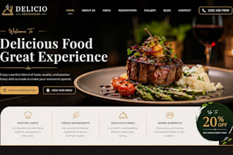 design restaurant personal chef food truck food catering wix, wordpress website