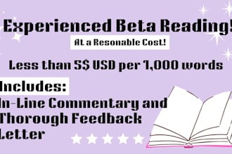 beta read your book