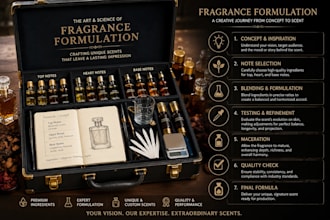 formulate custom perfumes, fragrance oil blends, colognes