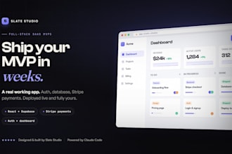 build your premium saas mvp web app