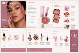 design a modern catalog, brochure or product lookbook