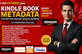 optimize kindle ebook metadata for better amazon ebook search ranking visibility