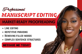 do premium line editing to enhance voice, flow, and readability
