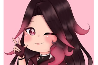 draw a cute chibi icon