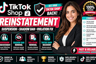 tiktok shop reinstatement unban tiktok shop appeal tiktok suspension tiktok ads