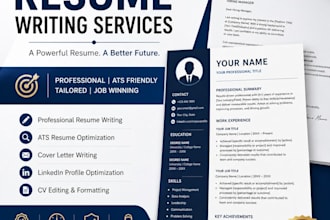 write a professional ats resume and cover letter