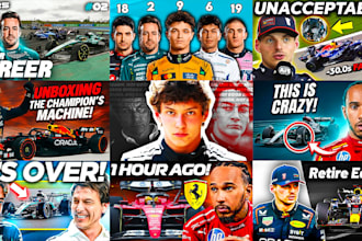 design high quality f1 youtube thumbnail