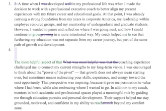 copy edit business and educational content