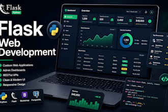 build a flask web app with admin panel and rest API