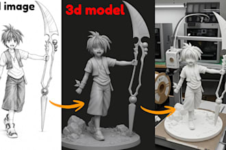 convert 2d to 3d model, image to stl file, printable model for 3d printing