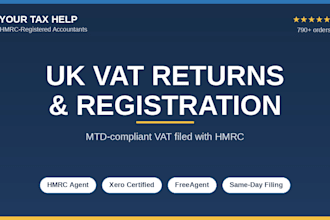 do your UK vat registration and mtd vat return for hmrc