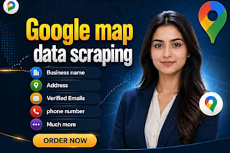scrape google maps for business emails, b2b data extraction