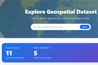 develop a full stack webgis application using ai