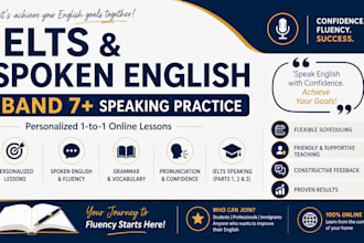 teach ielts and spoken english lessons