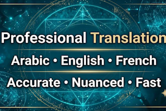 translate english,french, and arabic