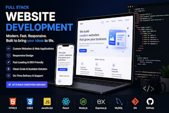 modern full stack website