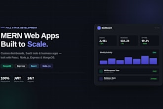 develop full stack mern web application for your business