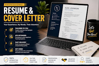 write a professional resume and cover letter