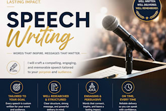 write a personalised speech for any occasion