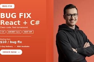 quickly fix bugs in your react or c sharp aspnet core app