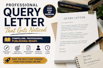 write winning query letter for literary agents and publishers