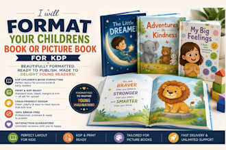 format your childrens book or picture book for kdp
