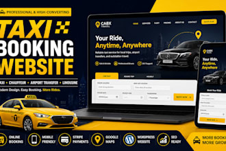 build taxi booking website chauffeur website limousine airport transfer website