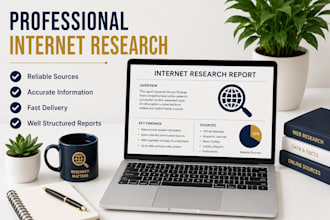do professional internet research for your project