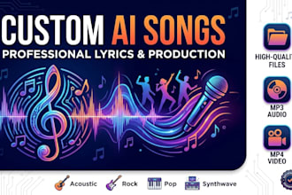 create fully customized songs with high quality mp3 and mp4 files