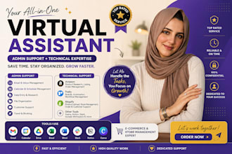 be your organized virtual assistant for admin, research, and project tasks