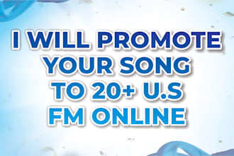 promote your song to 20plus US fm stations online