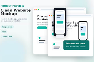 build responsive landing page websites