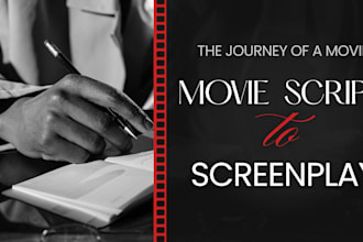 write movie script, screenwriting, feature film script, screenplay, TV script