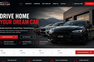 design wix car dealership website used car sale auto dealer car listing website
