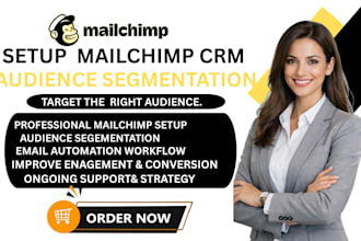 setup mailchimp CRM automation system for email marketing growth  workflow